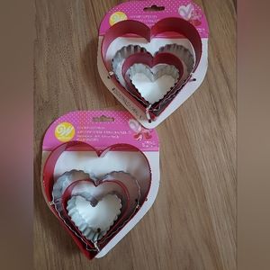 Wilton Heart Shape Nested Metal Cookie Cutters Love Shower Party Valentine
